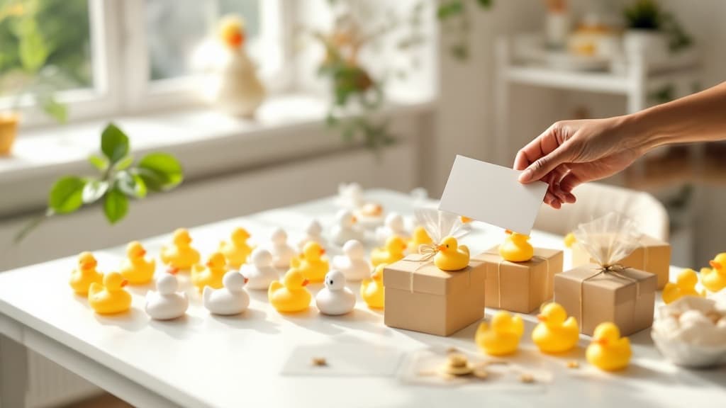 Themed rubber duck collection display